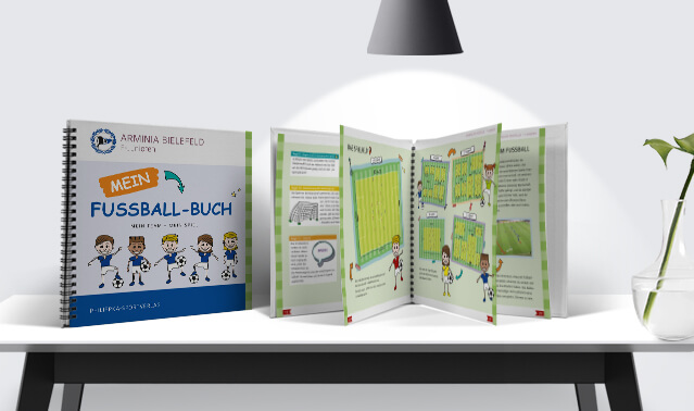 Mein Fußball-Buch | Blauer (Roter/Gelber/Grüner) Umschlag 