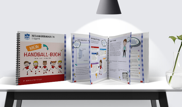 Mein Handball-Buch | Roter (Blauer/Gelber/Grüner) Umschlag 