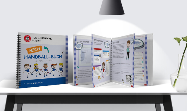 Mein Handball-Buch | Blauer (Roter/Gelber/Grüner) Umschlag 